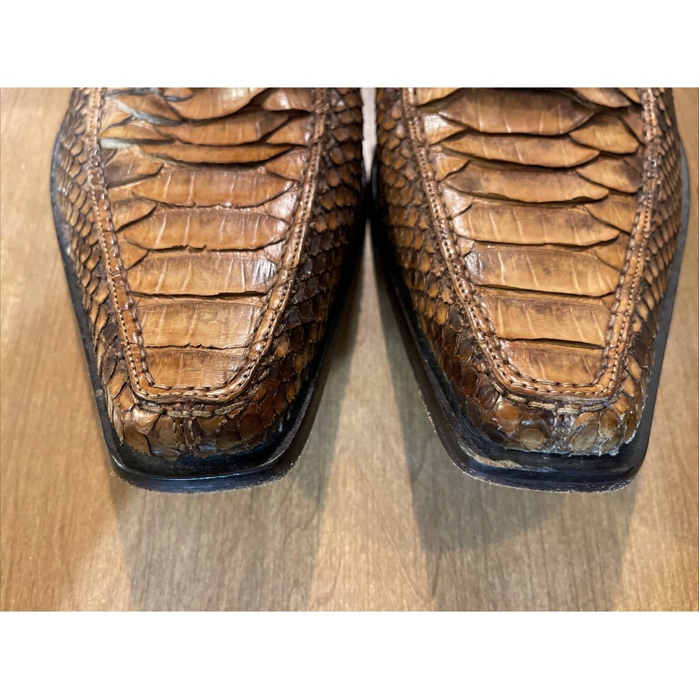 Cole Haan Genuine Python Dress Shoes Men 11.5 Brown Rare Special Edition - Picture 10 of 15
